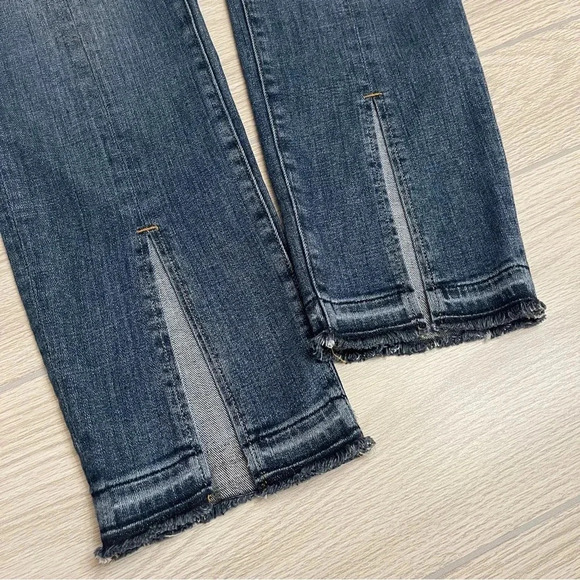 Frame Denim Le Nouveau Straight Split Front Sheffield Raw Hem Jeans Size 28 - Picture 9 of 16